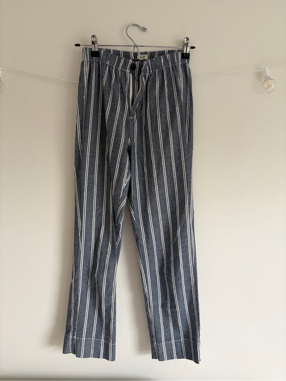 Vintage Brandy Blue and White Stripe Capris